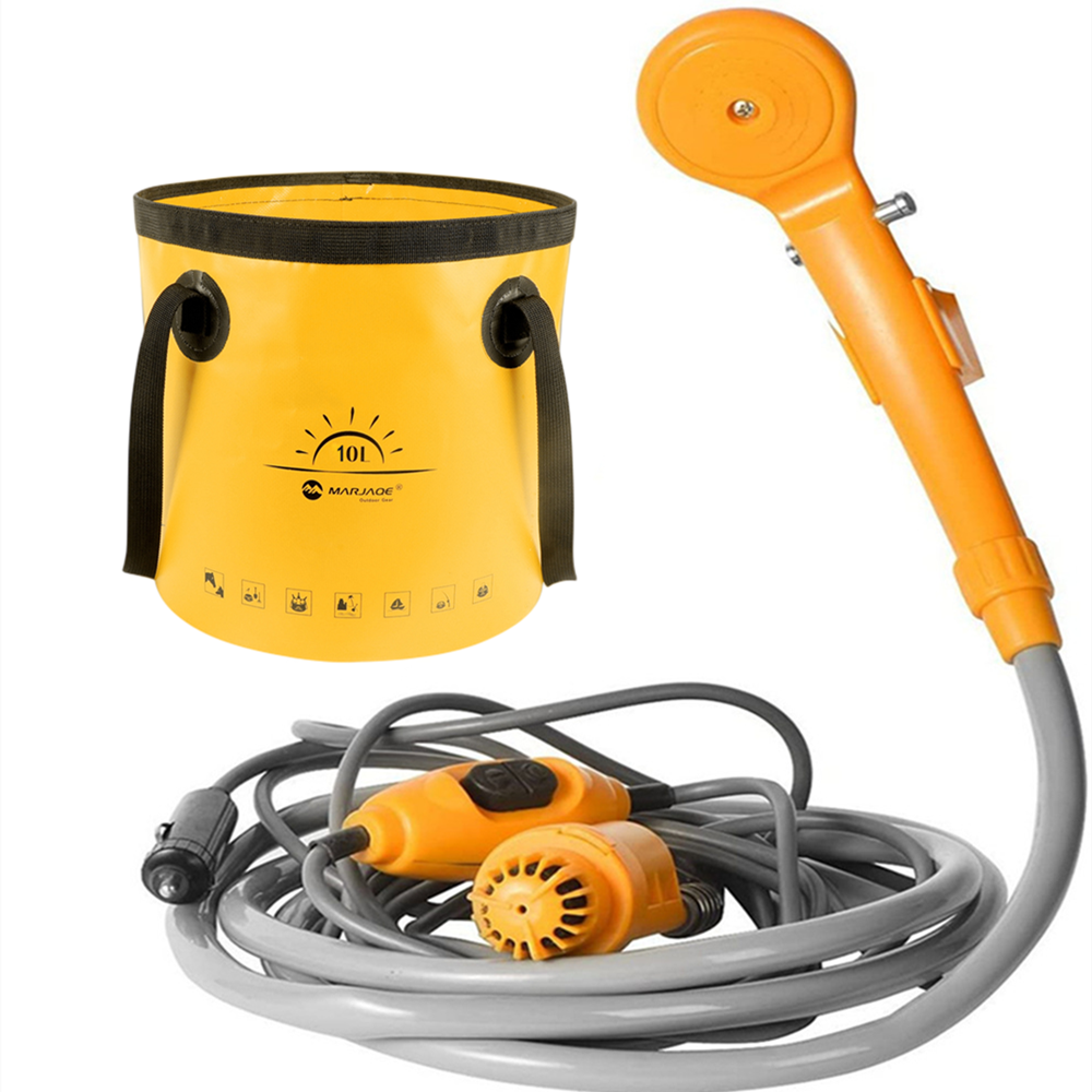 Douche de camping AquaStream portable rechargeable pour plein air