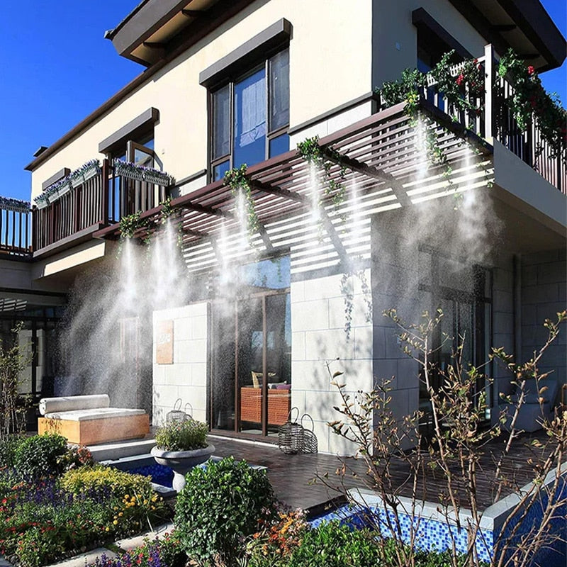 Système de brumisation extérieur AquaMist pour jardin et terrasse