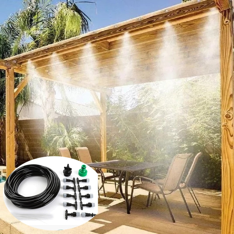 Système de brumisation extérieur AquaMist pour jardin et terrasse