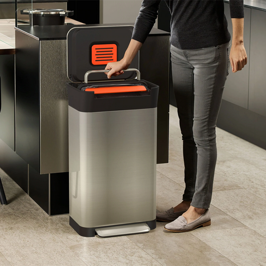 Compacteur de déchets ménager EcoPress avec pédale écologique pour cuisine