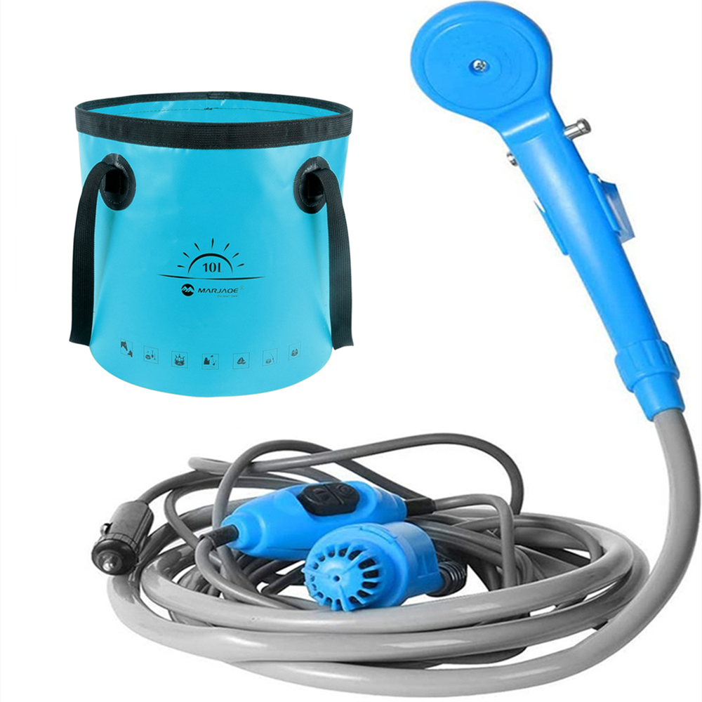 Douche de camping AquaStream portable rechargeable pour plein air