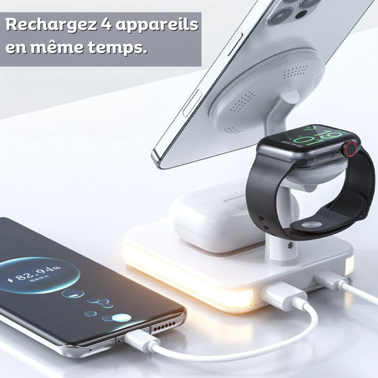 MagDock - Chargeur Sans Fil 3-en-1